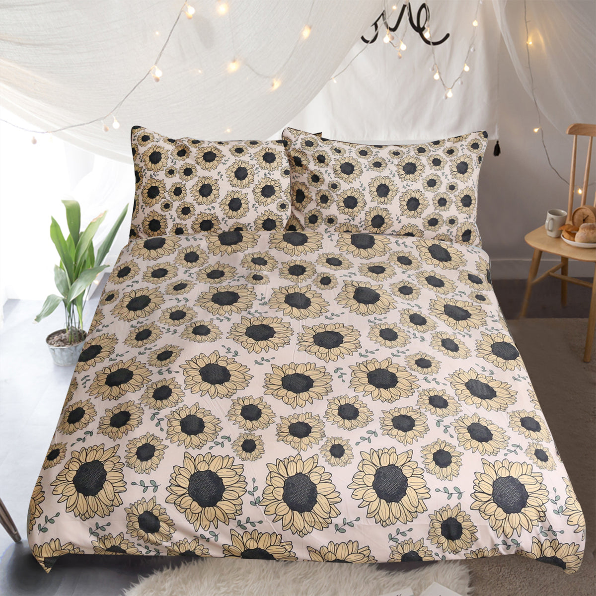 Sunflower Quilt Cover Set Bohemian Vibes Australia