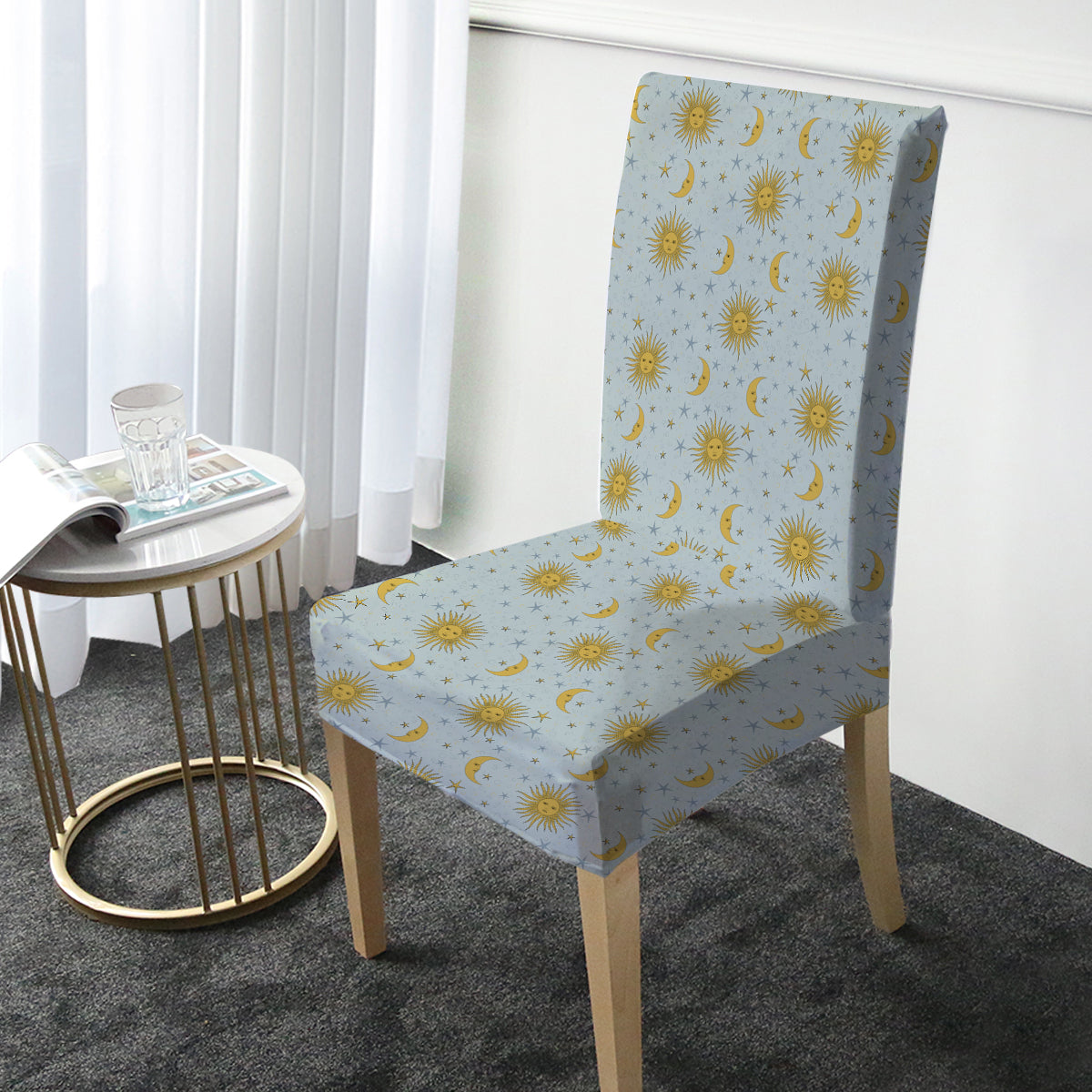 Sun Moon Chair Cover Set Pastel